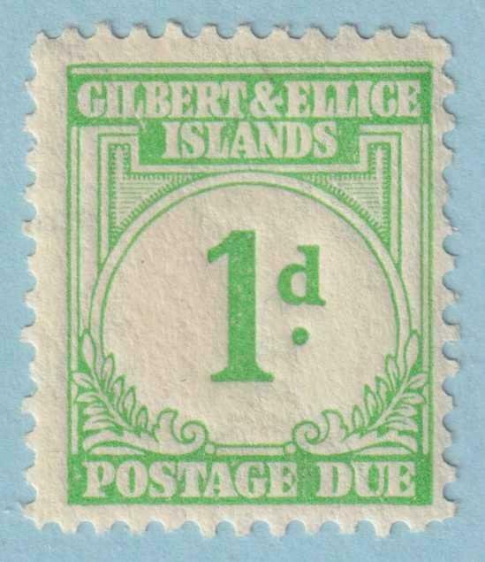 GILBERT & ELLICE ISLANDS J1 POSTAGE DUE  MINT HINGED OG * NO FAULTS EXTRA FINE!