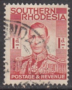 Southern Rhodesia 43 Used CV $0.25