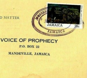 JAMAICA Superb *Western District* Violet TRD  Church Reply Card 1979 CY109