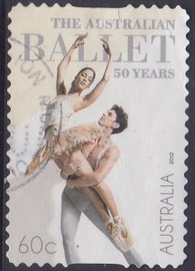 Australia 2012 50 years Australian Ballet  60c used