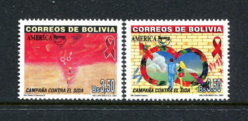Bolivia 1111-1112, MNH.2000, UPAEP 2v. x27674