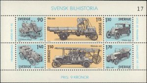 Sweden #1334, Complete Set, 1980, Auto, Never Hinged