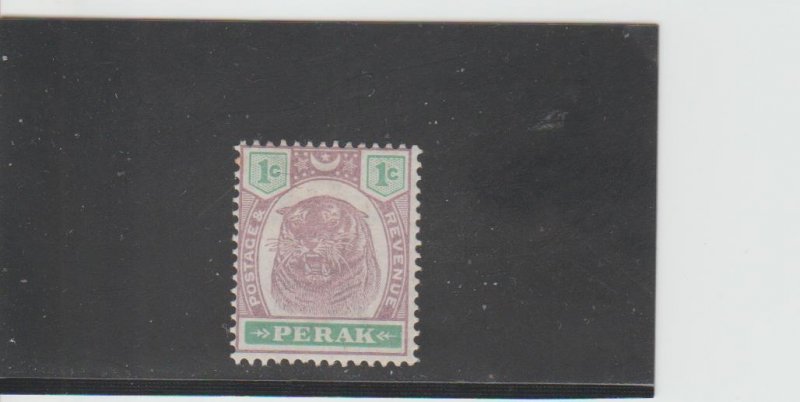 Perak  Scott#  47  MH  (1895 Tiger Head)