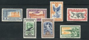 GREECE SCOTT #C8/14 1933 AIRMAILS SET MINT NEVER HINGED