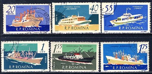 Romania 1961: Sc. # 1416-1421; O/Used CTO Cpl Set