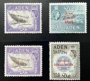 Aden, Mix Unused (1 NH, 3 LH)