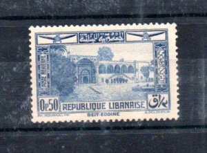 LEBANON - FRENCH COLONIAL - 1937 - BEIT-EDDINE - 0p50 - AIRMAIL -