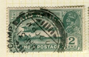 INDIA; 1927 early GV Airmail issue fine used 2a. value