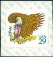 U.S.#2595 Eagle & Shield Green 29c Die Cut Single, MNH.