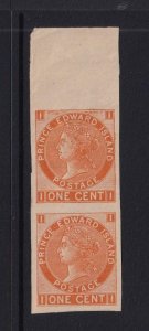 PRINCE EDWARD ISLAND # 11a IMPERF PAIR VF-MNH 1cts Q/VICTORIA A GEM