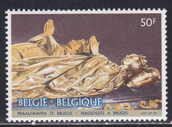 Belgium # 1081, Mausoleum, NH, 1/2 Cat.