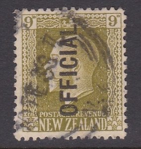 NEW ZEALAND GV 9d OFFICIAL sound used - SG cat c£38........................B4619
