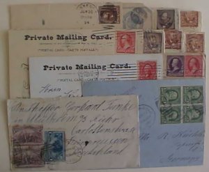 US TO GERMANY 1887 / 1903 11 COVERS