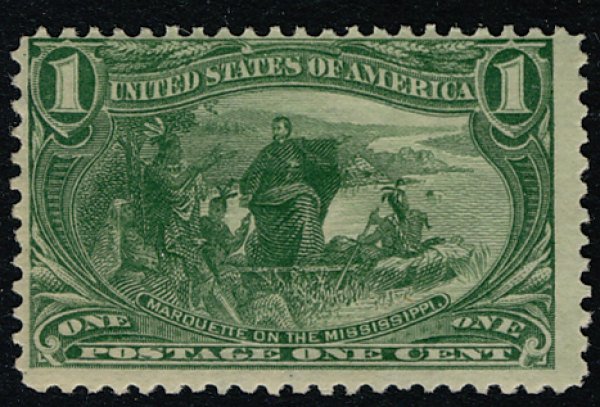 US #285 VF/XF mint never hinged, super fresh color, well centered for this is...