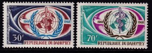 Dahomey 250-251 WHO MNH VF