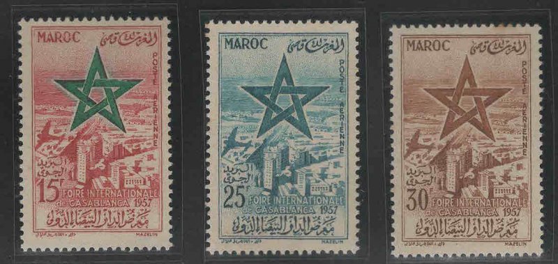 Morocco Scott C1-3 MNH** Airmail set