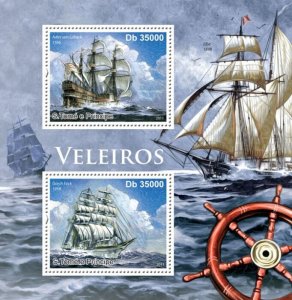 SAO TOME - 2011 - Sailing Ships - Perf 2v Sheet - Mint Never Hinged