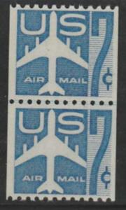 U.S. Scott #C52 Airmail Stamp - Mint NH Line Pair