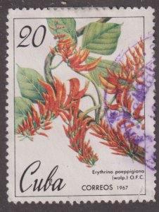 Cuba 1231 Erythrina Poeppigiana 1967