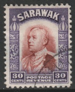 Sarawak Scott 127 - SG118, 1934 Sir Charles Vyner Brooke 30c used