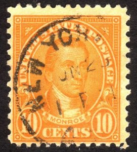 1927, US 10c, James Monroe, Used, Sc 642