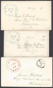 Newcastle, DE, Three Envelopes, Delaware