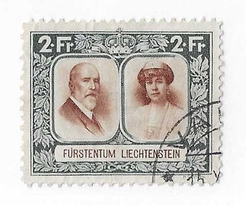 Liechtenstein Sc #107b  2Fr  used VF