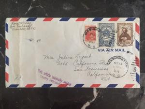 1946 American Embassy In USSR Airmail  Diplomatic Cover to San Francisco CA