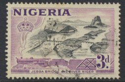 Nigeria SG 73 SC# 84 Die I Used  QEII 1953 Jebba Bridge River Niger  see scan