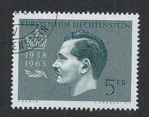 LIECHTENSTEIN SC# 375 VF/CTO 1963