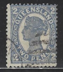 Australia Queensland Scott # 114, used, perf 13