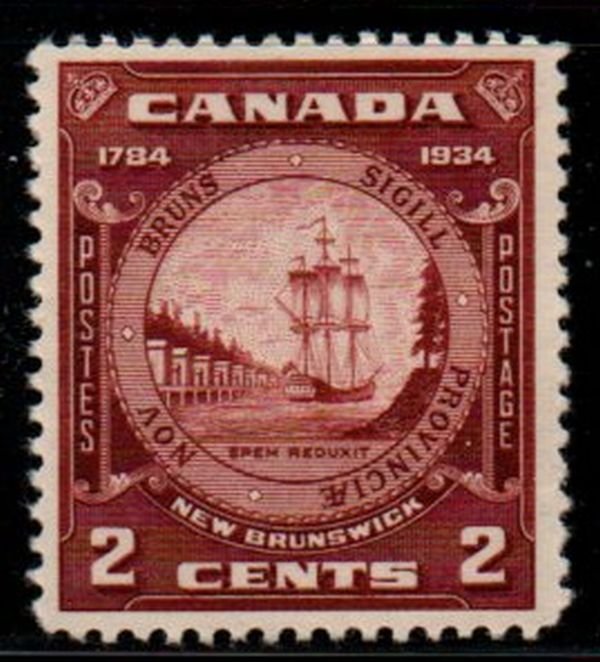 Canada Sc 210 1934 2c New Brunswick stamp mint NH