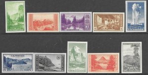 US 756-65    1935  set 10  XF