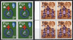 ZAYIX Fiji 206-208 MNH Block Boy Scouts Badge Scouts India 051023SM08