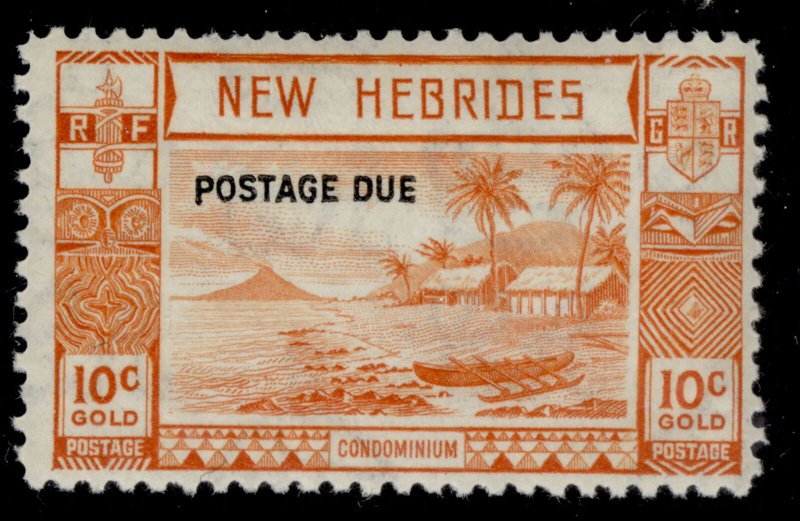 NEW HEBRIDES GVI SG D7, 10c orange, M MINT. Cat £35. 