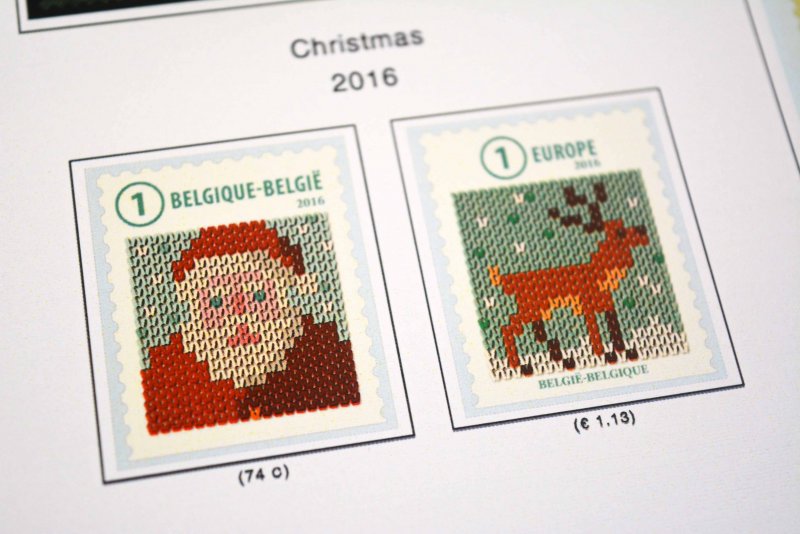 COLOR PRINTED BELGIUM 2011-2020 STAMP ALBUM PAGES (145 illustrated pages)