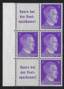 Germany Scott # 510 (4), label A18 (2), mint nh, se-tenant, Mi # S283