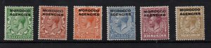 Morocco Agencies KGV 1925 1/2d to 1/- SG55-61 mint MH WS33712