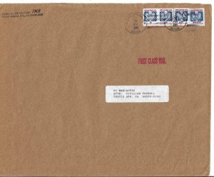 U.S. Scott #O132, O138A, O141 on Official Cover (1989) - OLAM SW AD Sector/MA