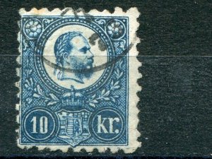 Hungary 1871 engraved3 used 10k  - Lakeshore Philatelics