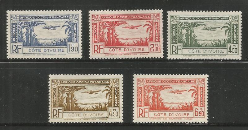 FRENCH COLONIES, C1-C5, NG, COTE DIVOIRE