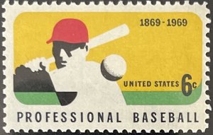 Scott #1381 1969 6¢ Professional Baseball MNH OG VF
