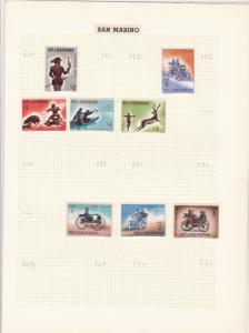san marino stamps page ref 17048