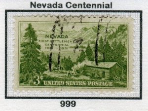 SC# 999 - (3c) - Nevada Settlement Centenary, Used Single