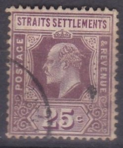 1906 -1911 Straits Settlement King Edward VII 25c used
