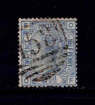 GREAT BRITAIN Sc# 68 - 20OF WMK 29 USED F Queen Victoria QV