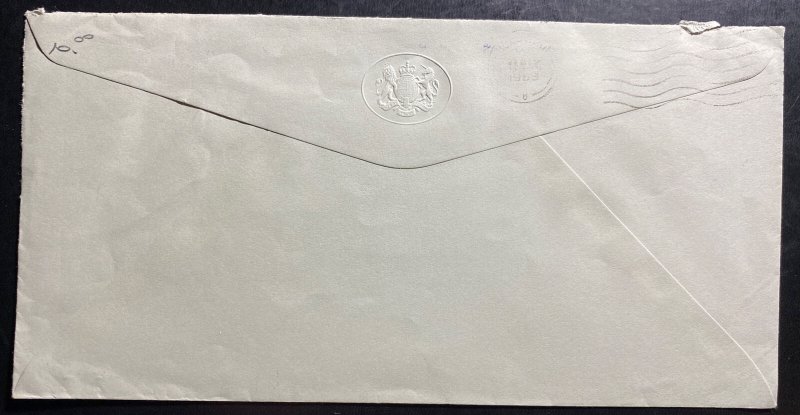 1969 Hong Kong British Royal Air Force Official Cover Locally Used