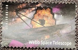 US Scott # 5720; used (60c) Webb Telescope from 2022; VF centering; off paper