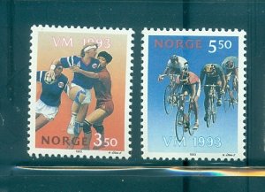 Norway - Sc# 1040-1. 1993 Championships. MNH $4.00.