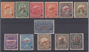 PANAMA 1921 CENTENARY OF INDEPENDENCE Sc 220-231 FULL SET SPECIMEN MNH F,VF  